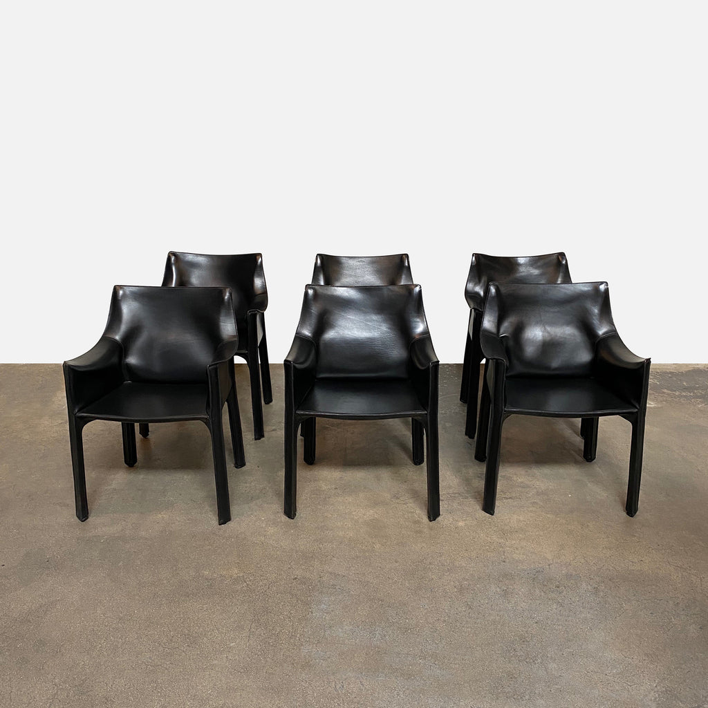 Cab Armchairs (set of 6), Dining Chair - Modern Resale