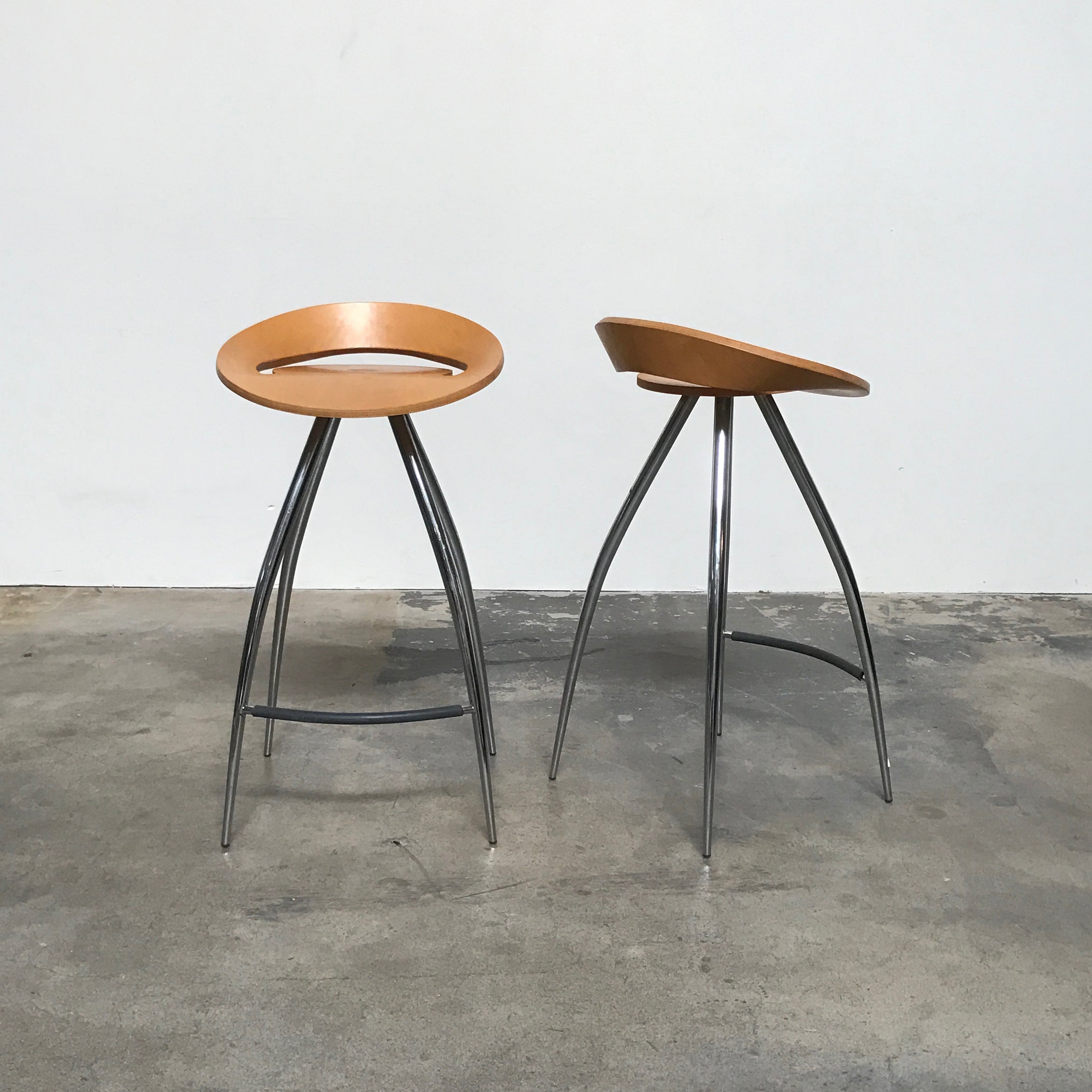 Magis Lyra Stool in Beech by Design Group LA Consignment Modern