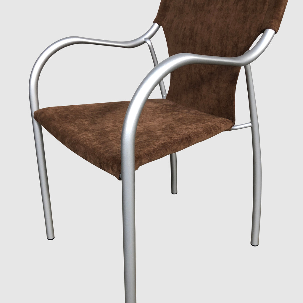 Brown Ultra Suede Armchair, Armchair - Modern Resale