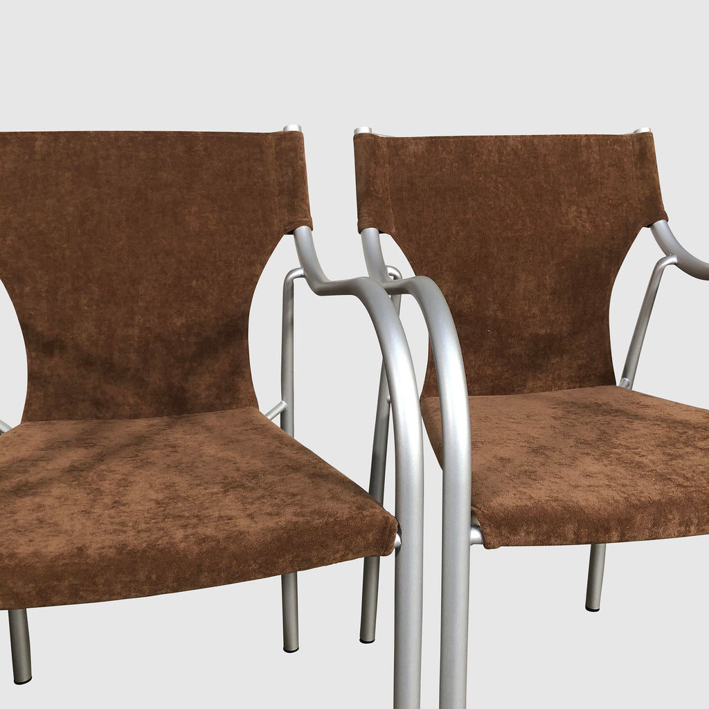 Brown Ultra Suede Armchair, Armchair - Modern Resale