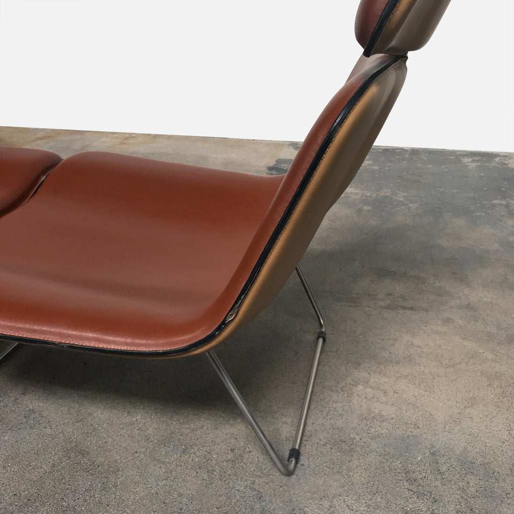 Spring Leather Lounge Chair, Lounge Chair - Modern Resale