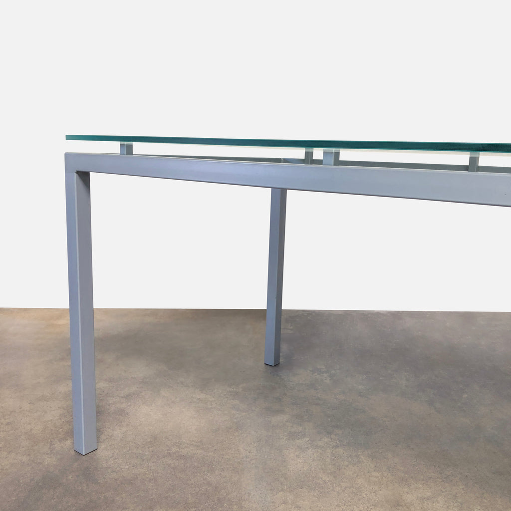 Frosted Glass Dining Table, Dining Table - Modern Resale