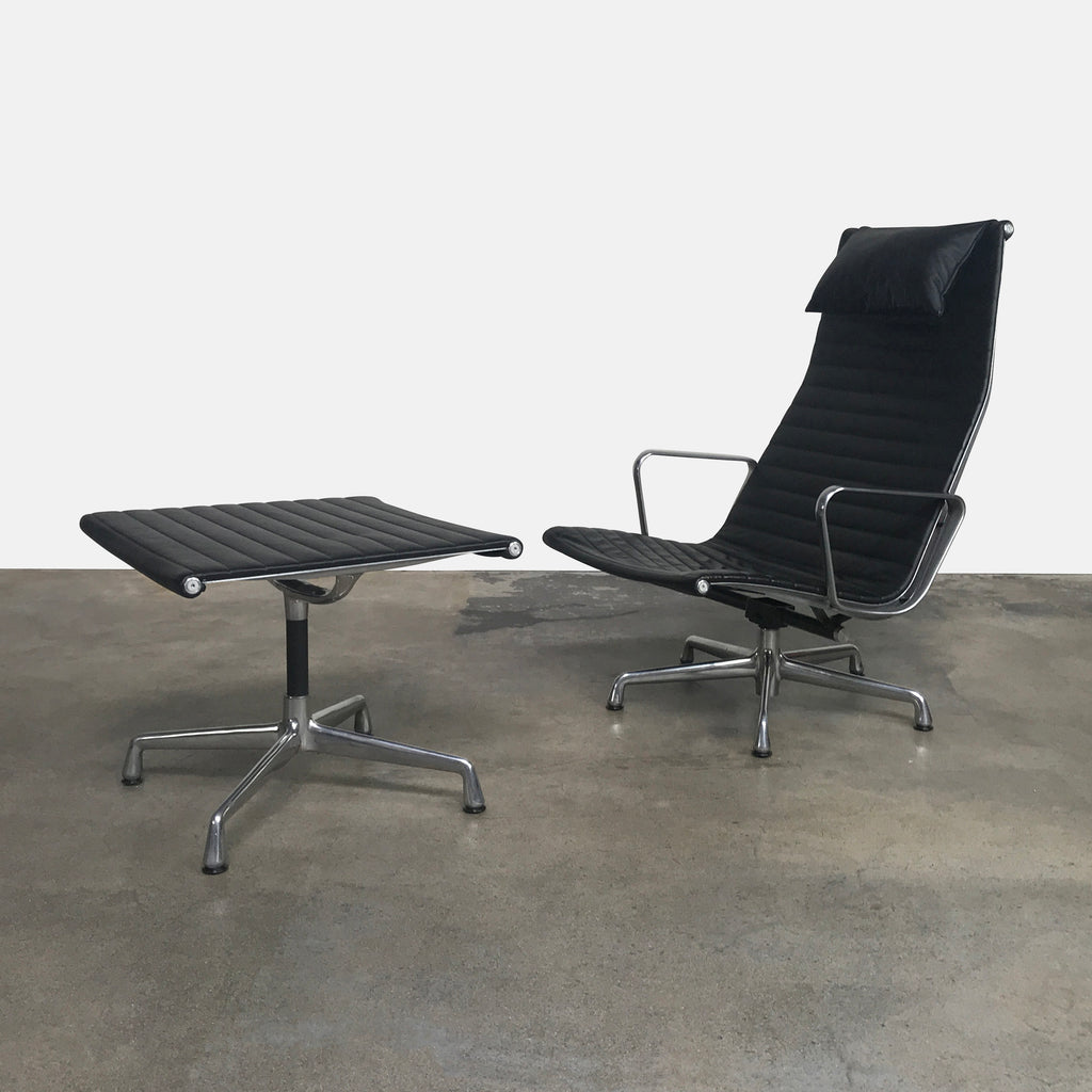 Aluminum Group Swivel/Tilt Lounge Chair & Ottoman, Lounge Chair - Modern Resale