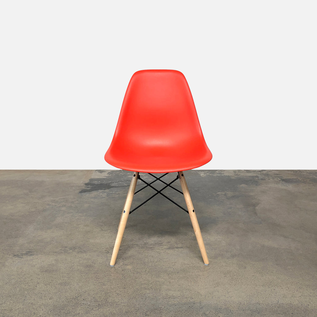 Eames Molded Plastic Side Chair with Dowel Base, Dining Chair - Modern Resale