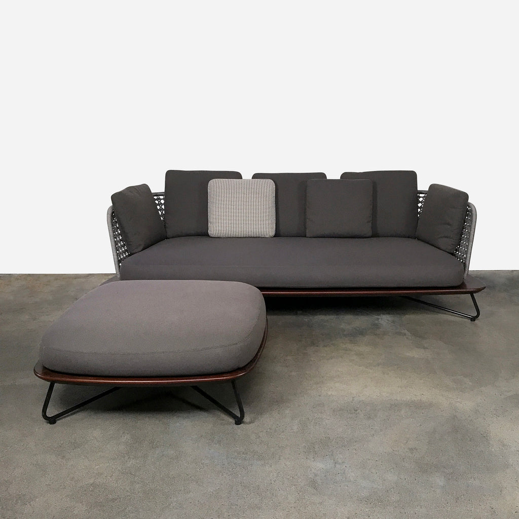 Rivera Outdoor Sofa & Ottoman, Outdoor Sofa - Modern Resale