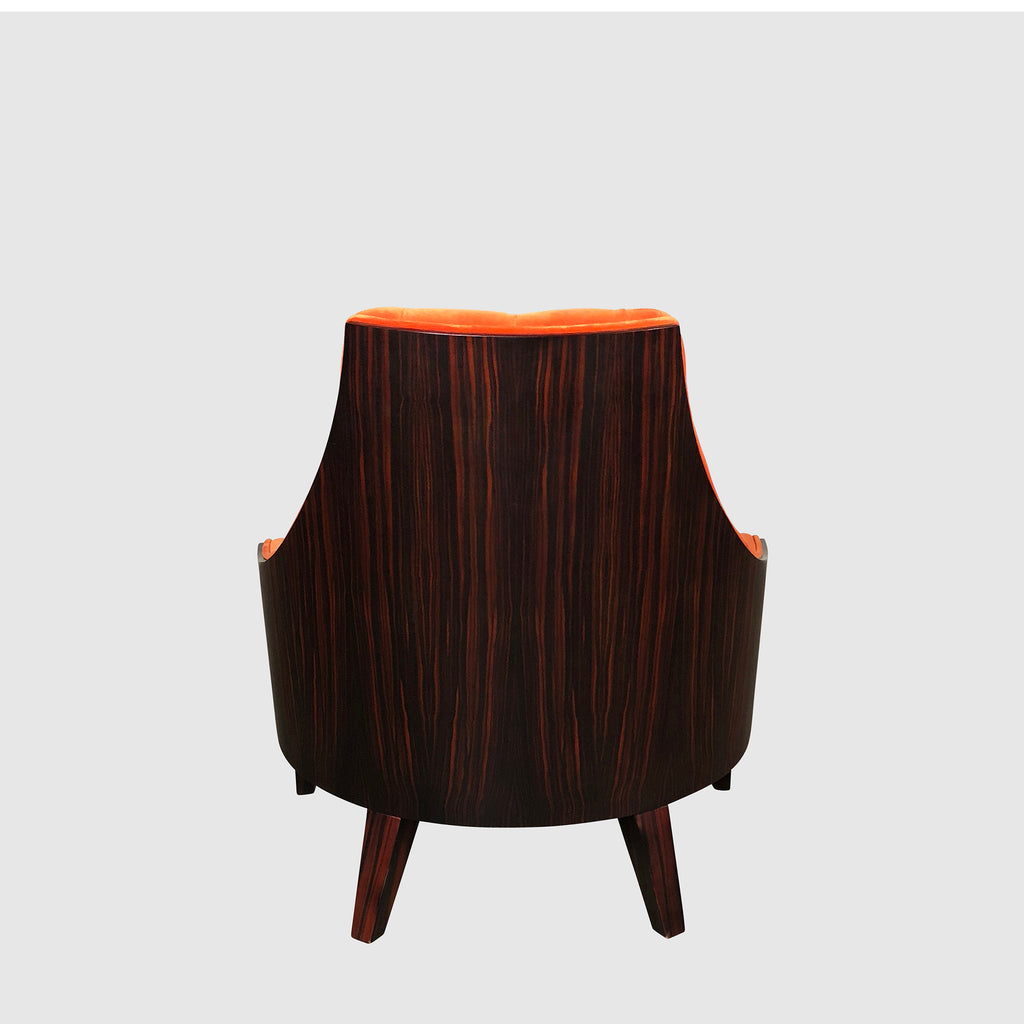 Eloise Orange Lounge Chair, Lounge Chair - Modern Resale