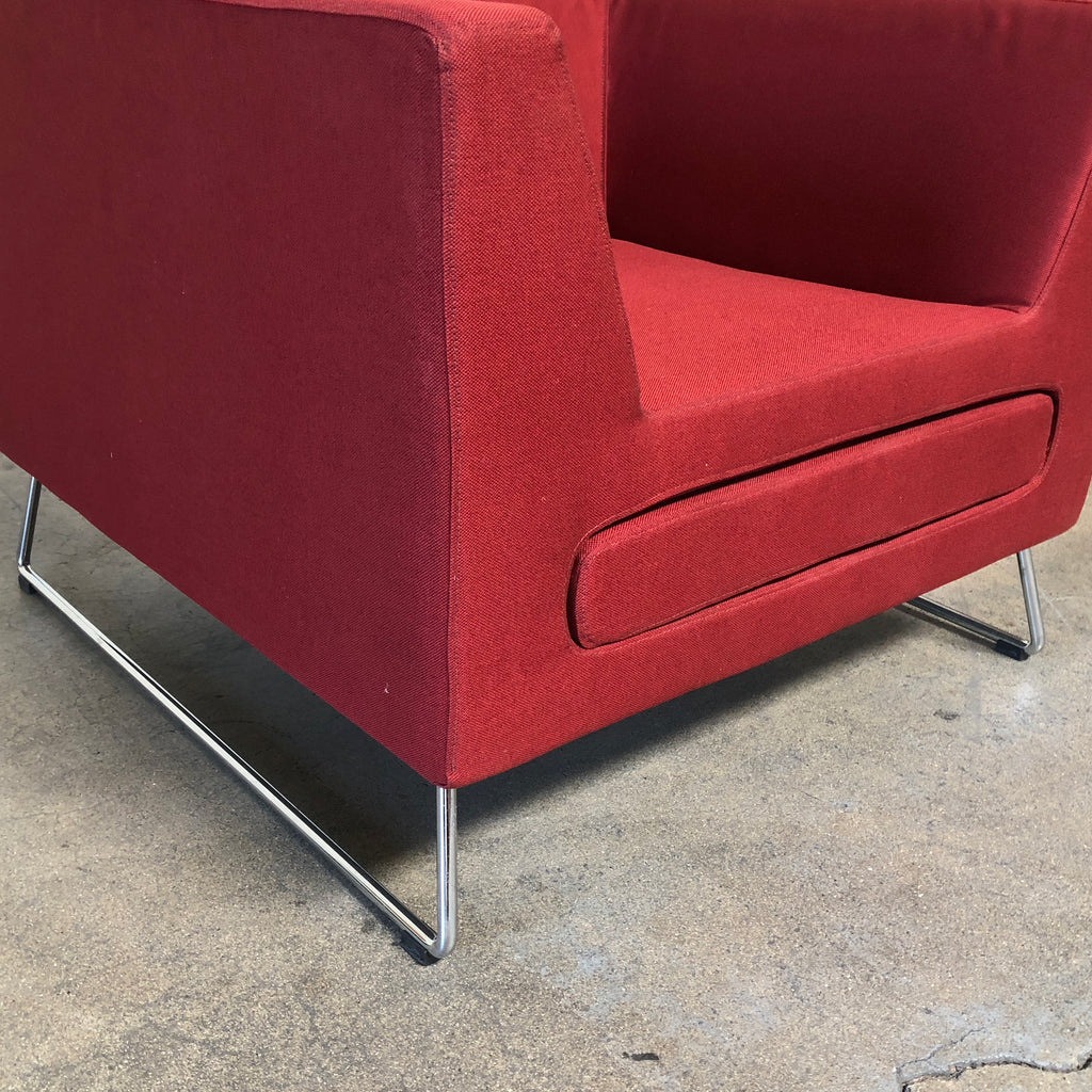 Red Lounge Chair, Lounge Chair - Modern Resale