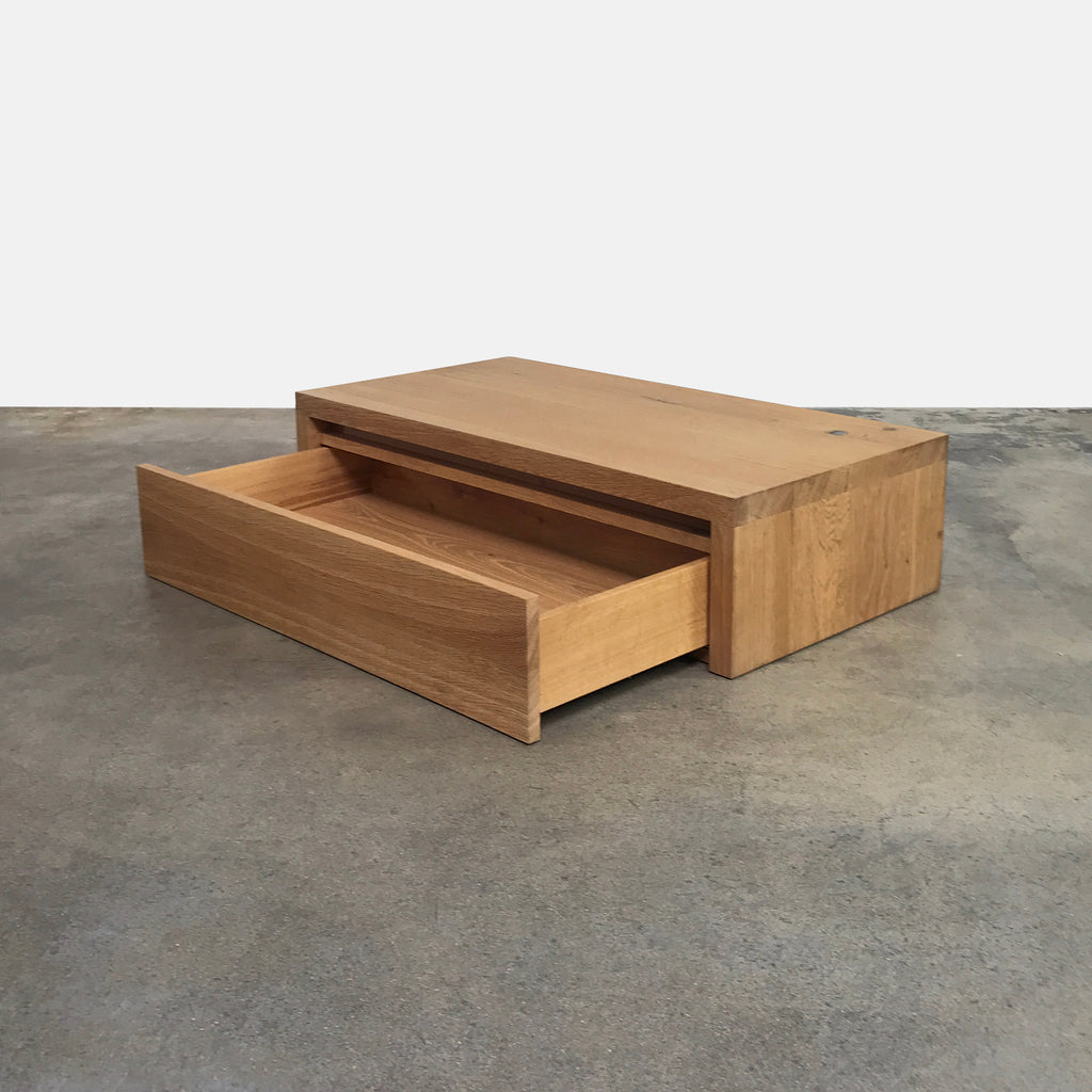 Emil Oak Bedside Table (2 in stock), Nightstand - Modern Resale