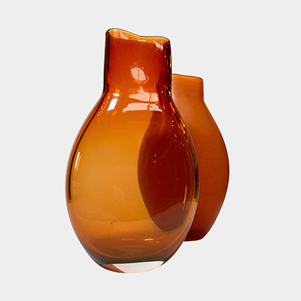 Amber Vase, Transparent, vase - Modern Resale