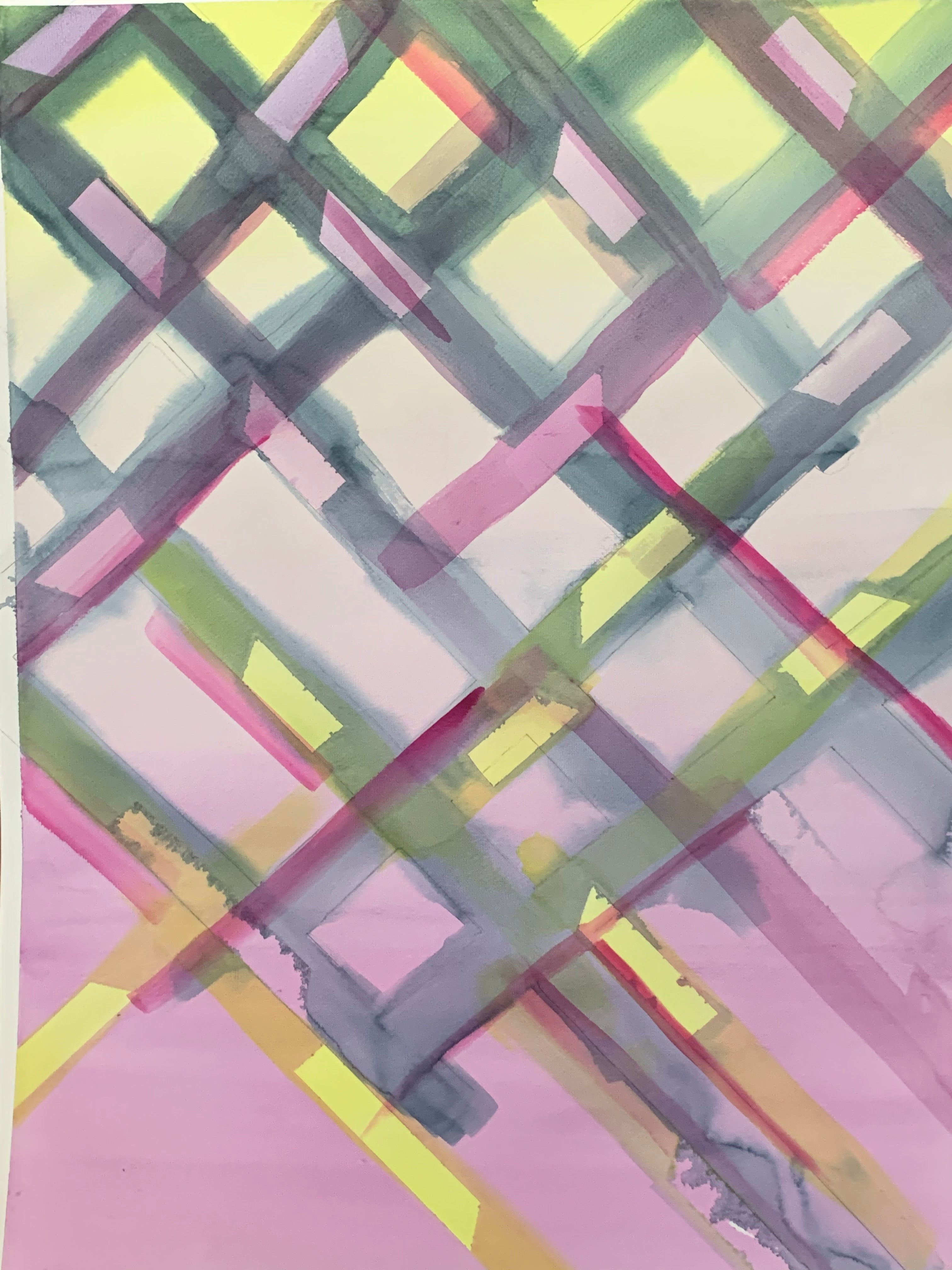 Watercolor: Trellis, Art & Prints - Modern Resale